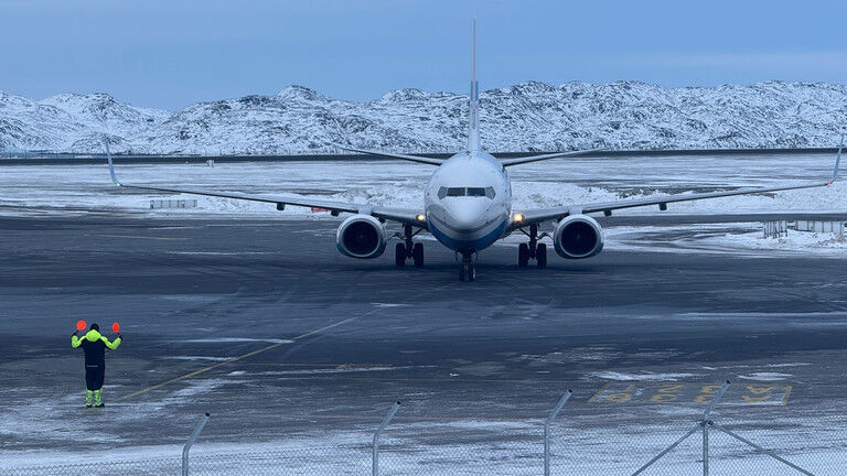 German airforce plane in Greenland