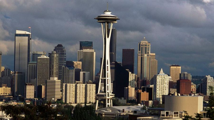 Click to enlarge Seattle skyline