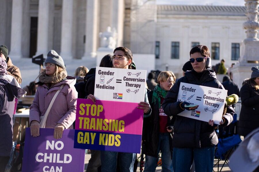 Supreme Court protest lgbt transgender surgery