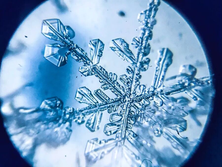 Click to enlarge snowflake microscope