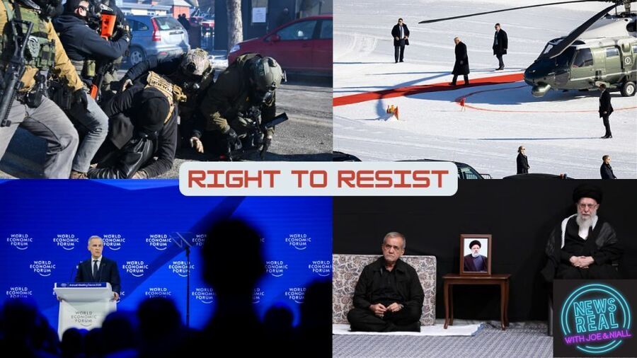 ice minneapolis carney davos trump iran newsreal