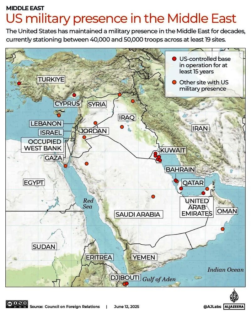 Map US military presence