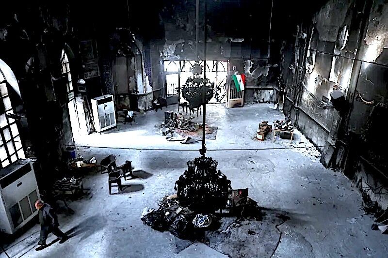 Click to enlarge mosque burned