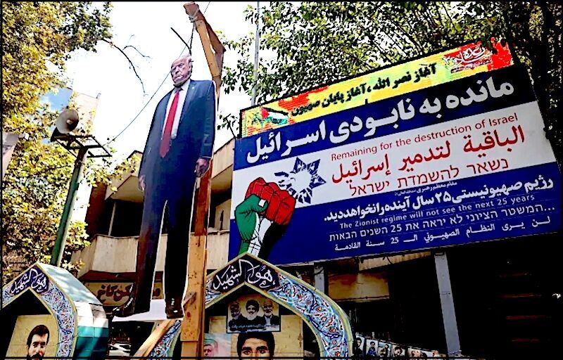 Click to enlarge Cut out hanging trump image
