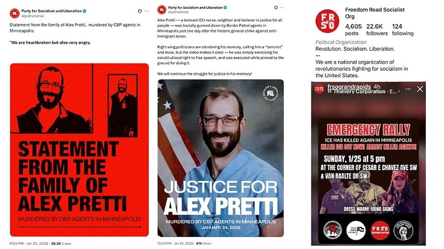 alex pretti propagand posters anti ice