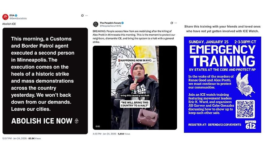 anti ice chats intagram training protest