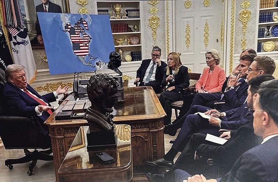 trump troll european leaders greenland