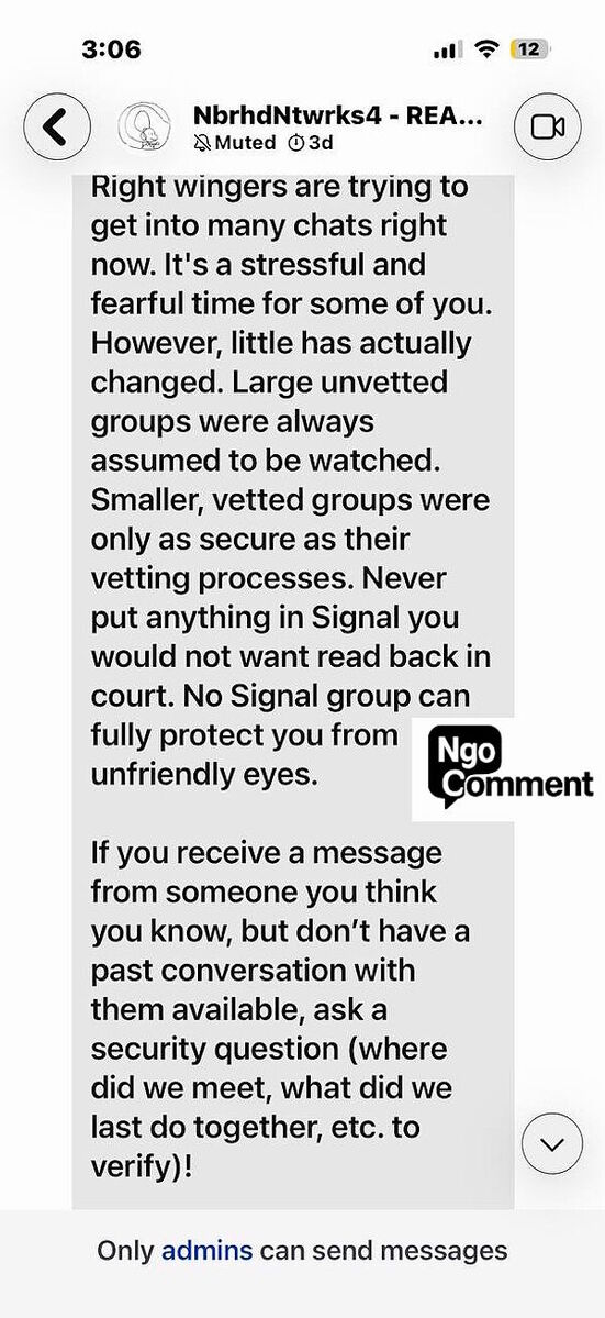 signal chat minnesota anti ice