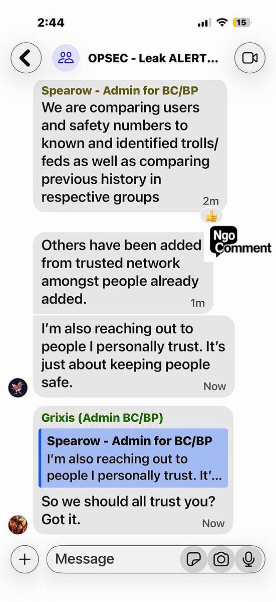 signal chat minnesota anti ice