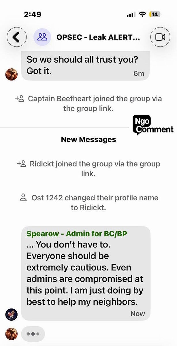 signal chat minnesota anti ice