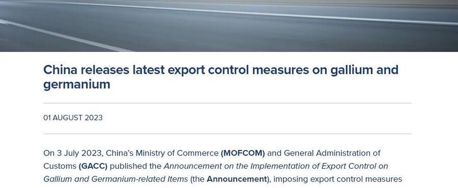 Click to enlarge Export control