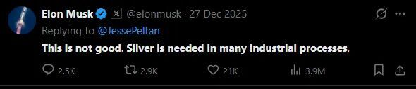 Click to enlarge Elon Musk tweet on silver