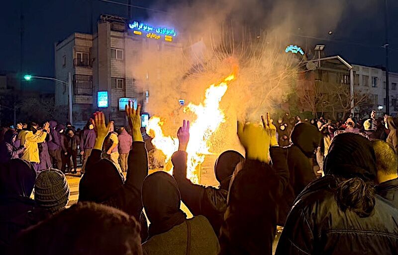 Click to enlarge Iranians protest
