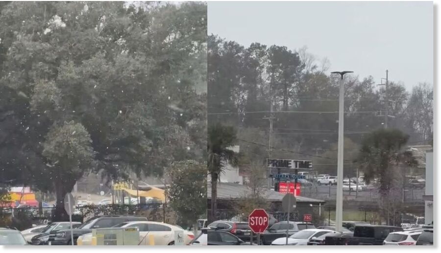 Click to enlarge Snow seen in North Florida