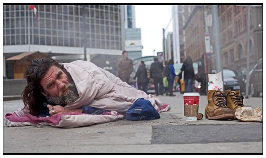 Click to enlarge Homeless on the Street