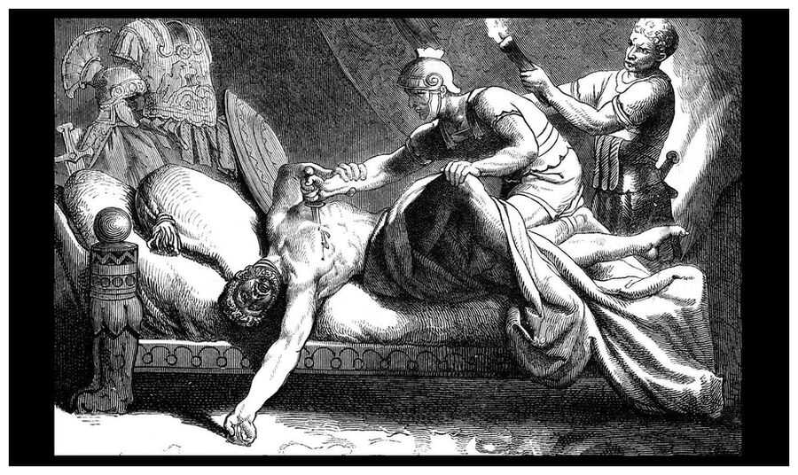 Click to enlarge The assassination of Emperor Maximinius