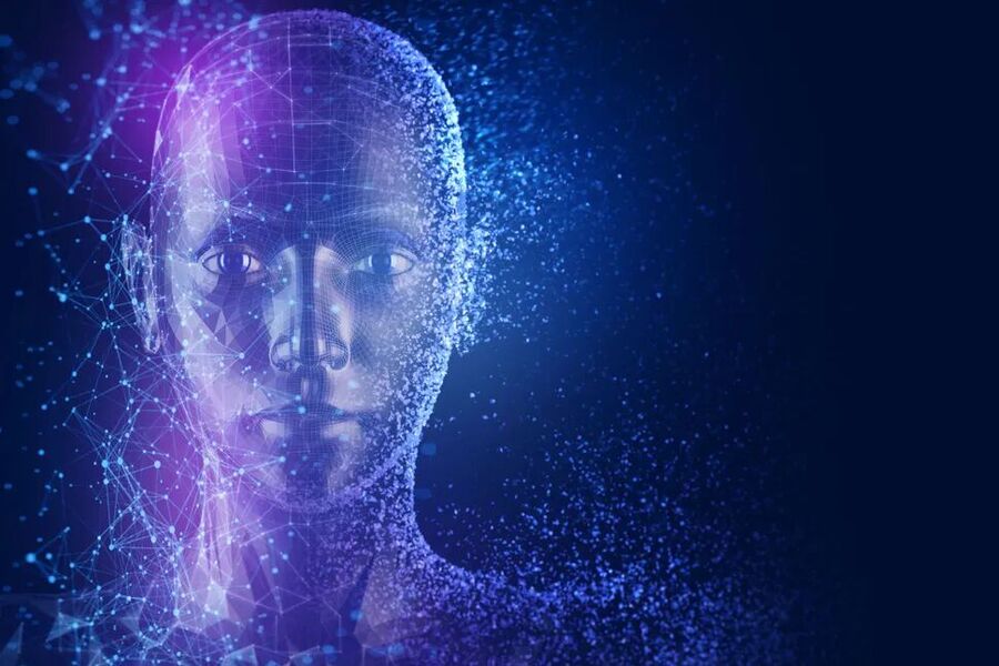 AI face graphic