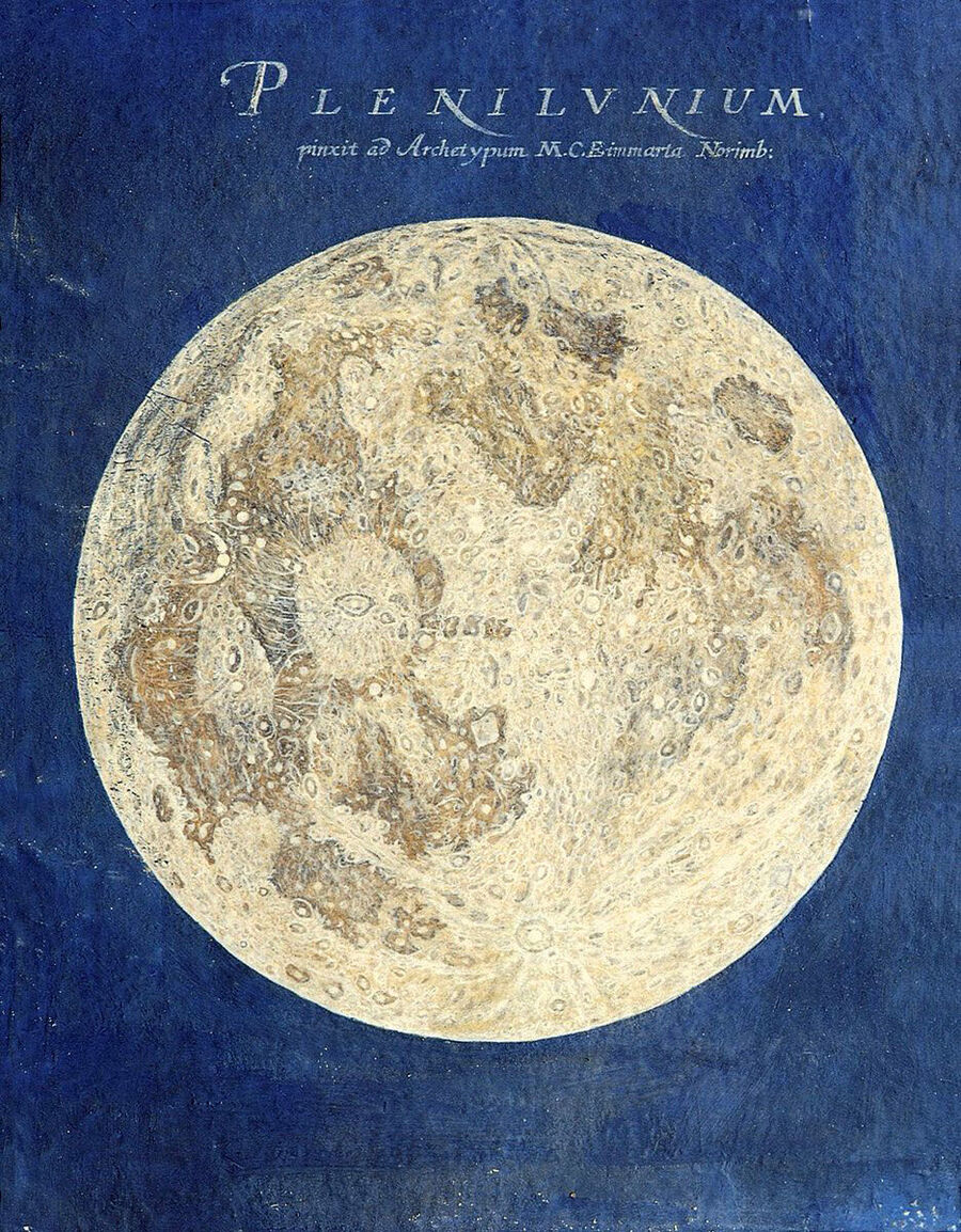 Click to enlarge Maria Clara Eimmart painter moon 17th century