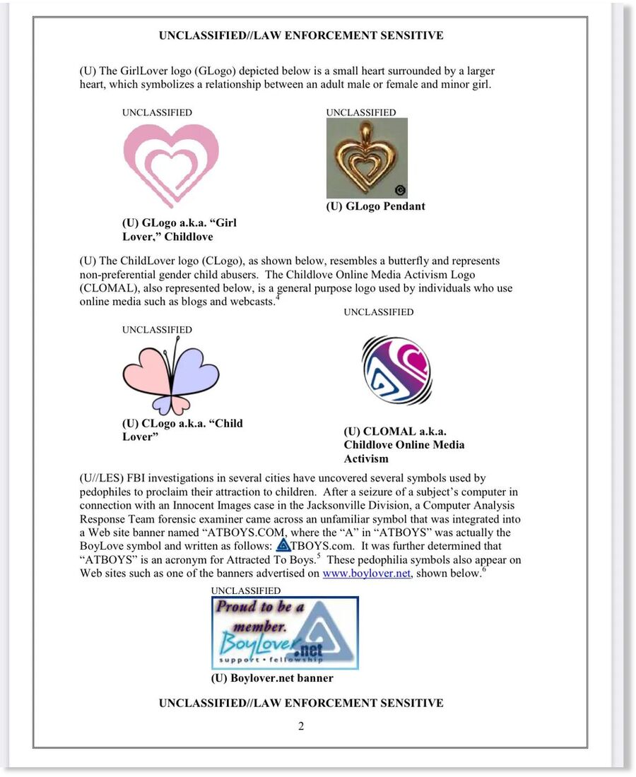 fbi pedophile logos
