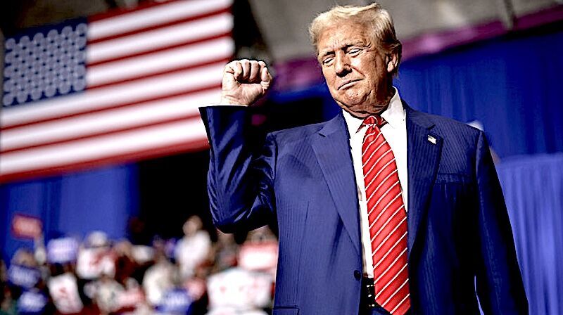 Trump and fist