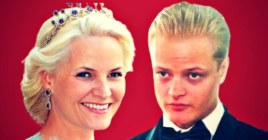 Norway Crown Princess Mette-Marit and her son Marius Borg Hoiby.