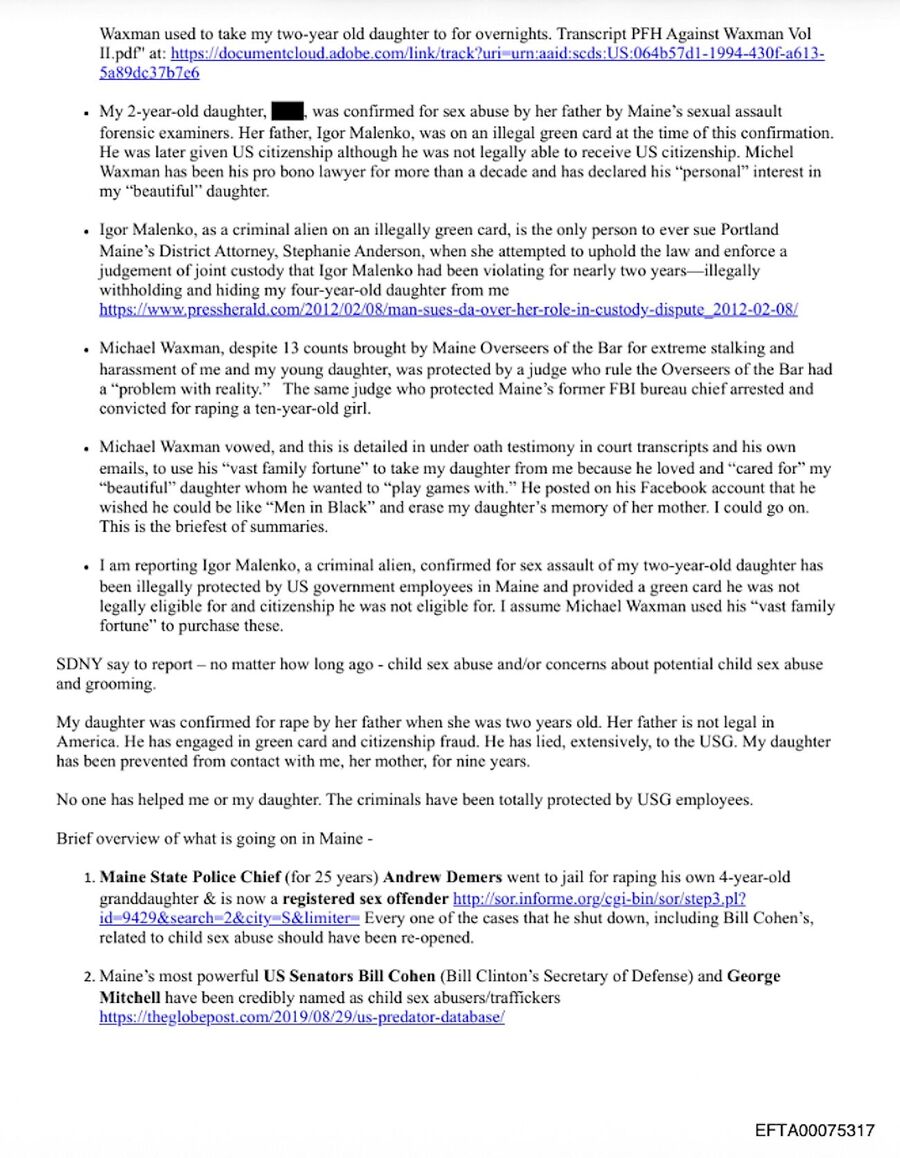 document janet mills child abuse coverup fbi maine