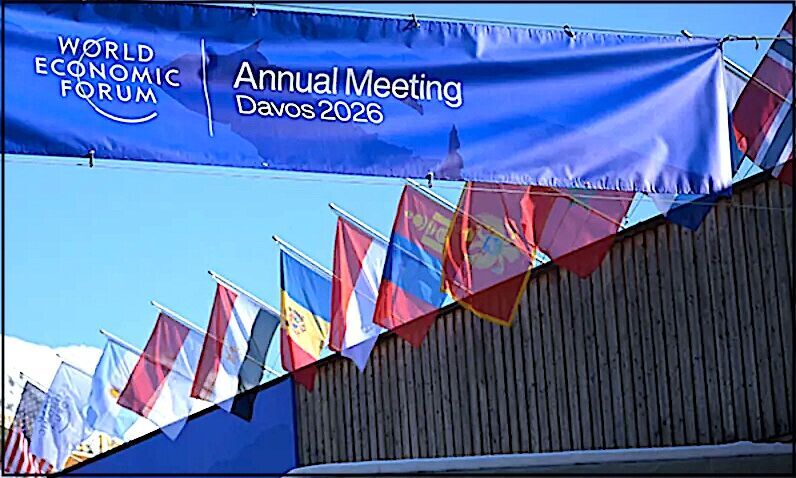 Flags at WEF