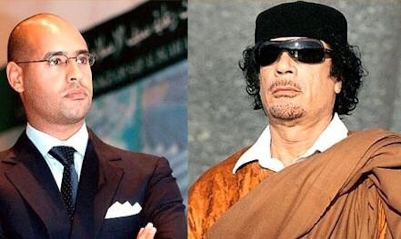 Saif al-Islam Gaddafi Muammar Gaddafi father son libya