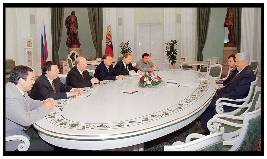 Click to enlarge Meeting Yeltsins
