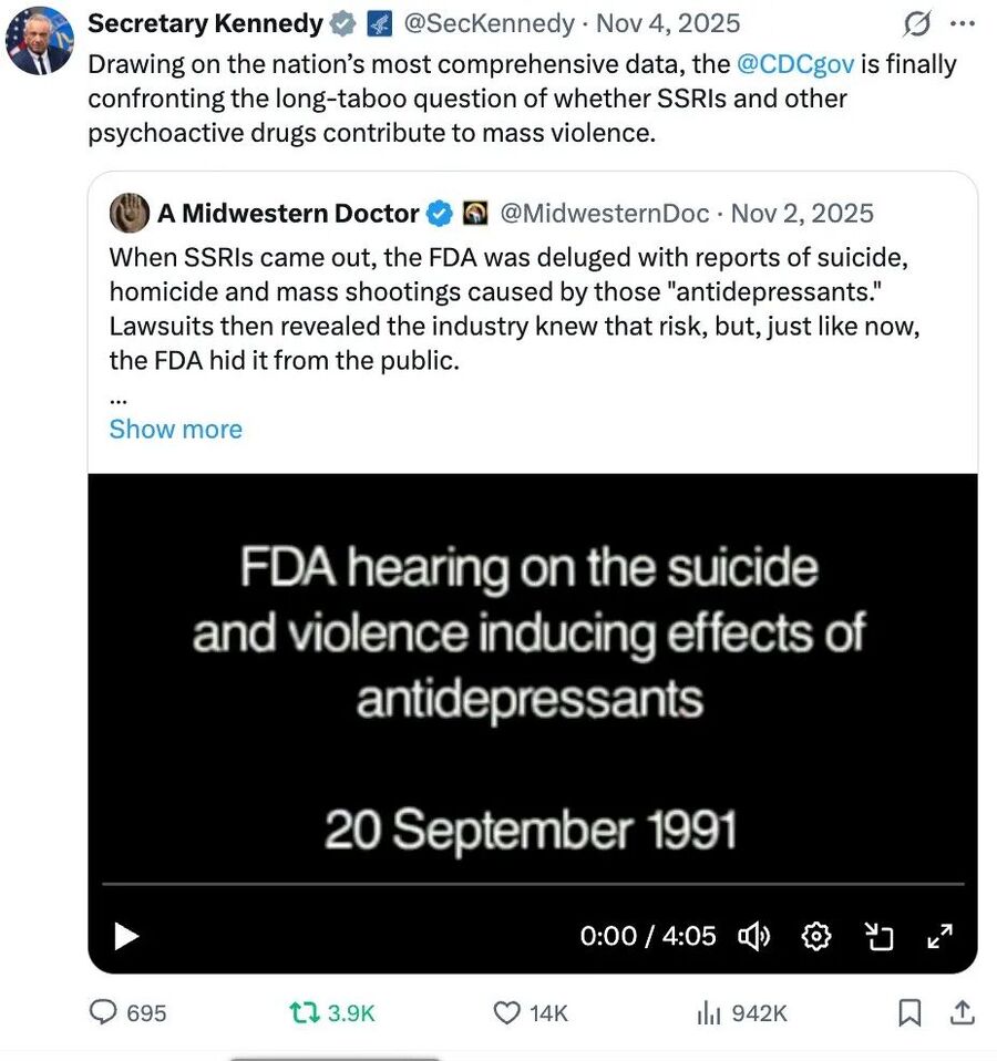 kennedy SSRI