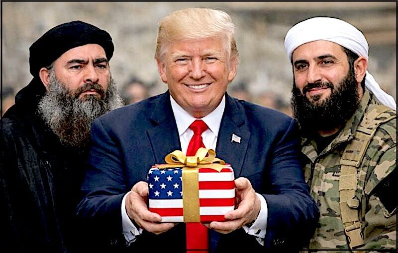 Click to enlarge Trump and present