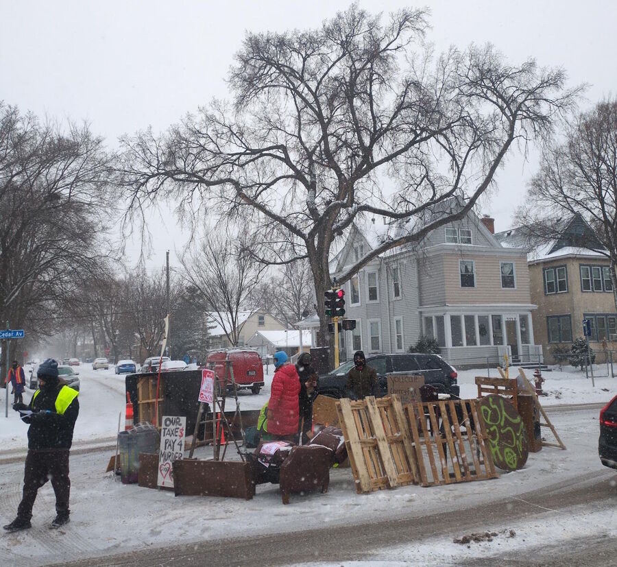 illegal protest ice checkpoint minneapolis