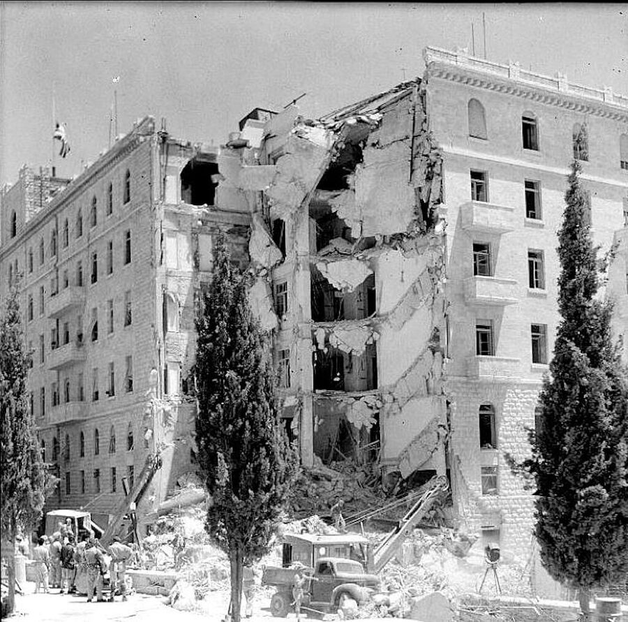 Click to enlarge king david hotel israel terrorist bombing irgun gang