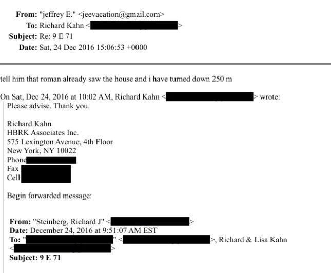 Email: Epstein to Richard Kahn