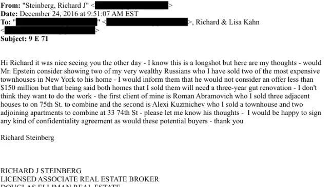 Email: E to Richard Kahn