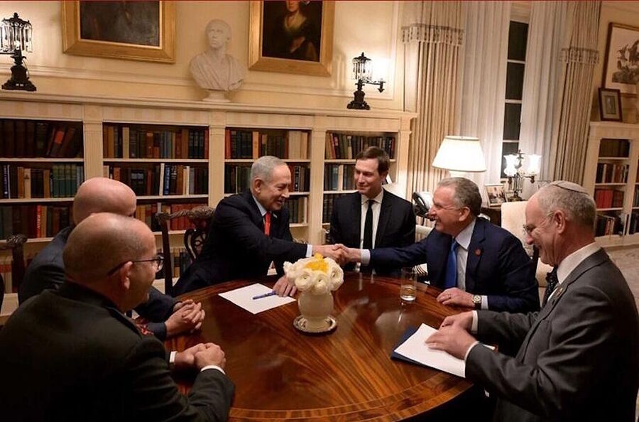 Click to enlarge netanyahu meeting blair house war iran