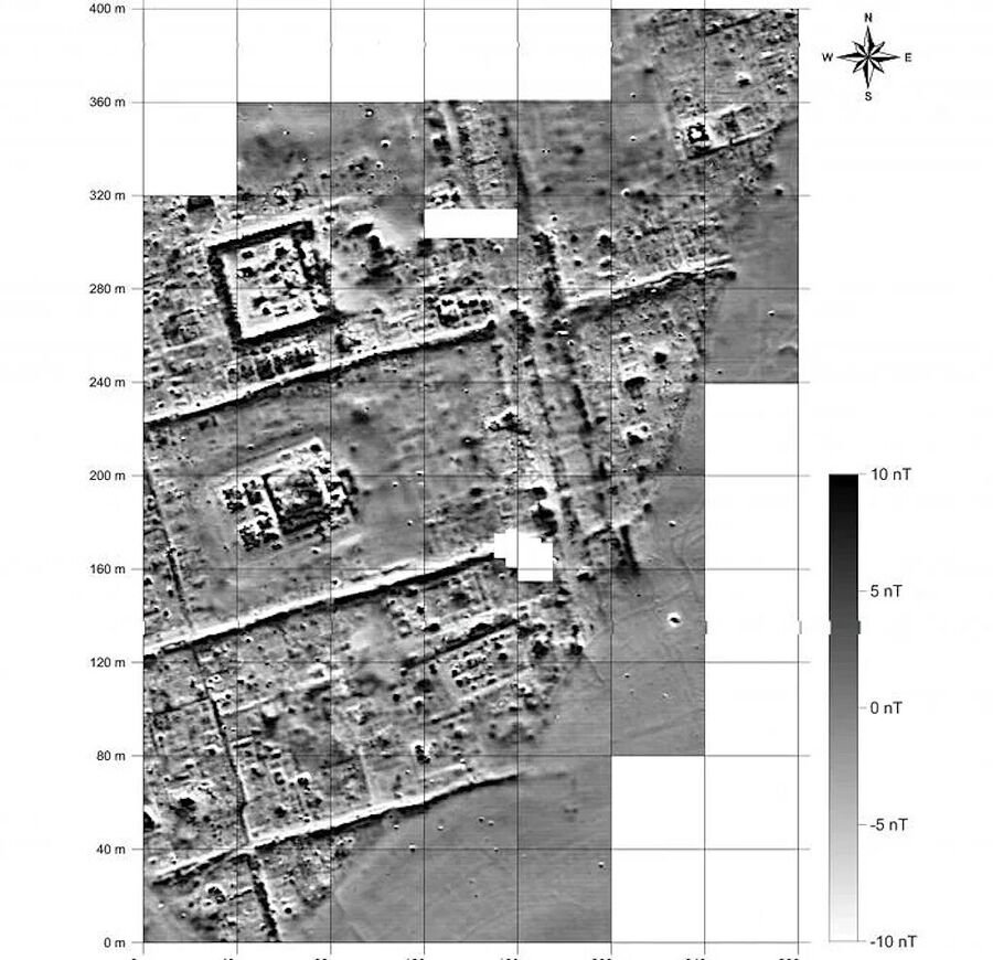 Click to enlarge Charax Spasinou ancient city iraq alexander the great aerial telemetry