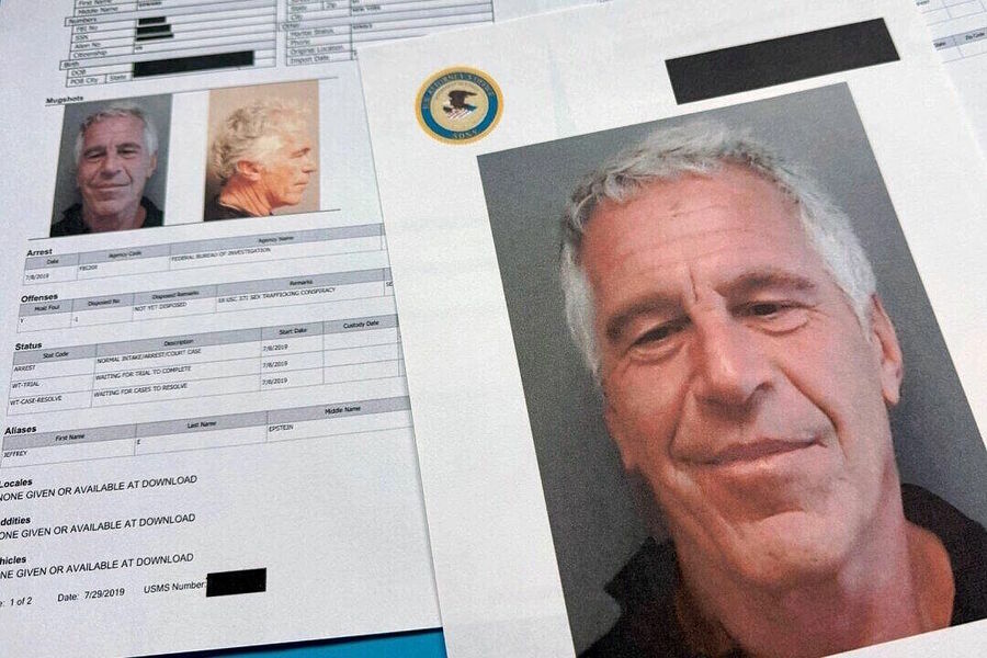 jeffrey epstein charging document mug shot release