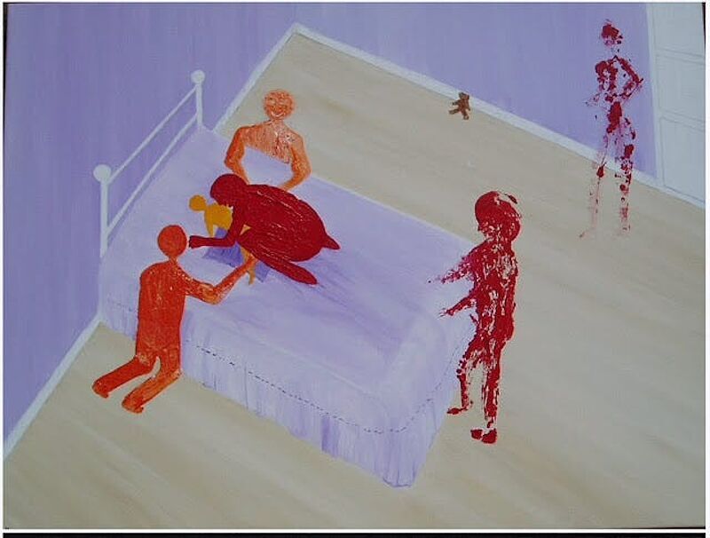 Click to enlarge epstein painting podesta child abusse