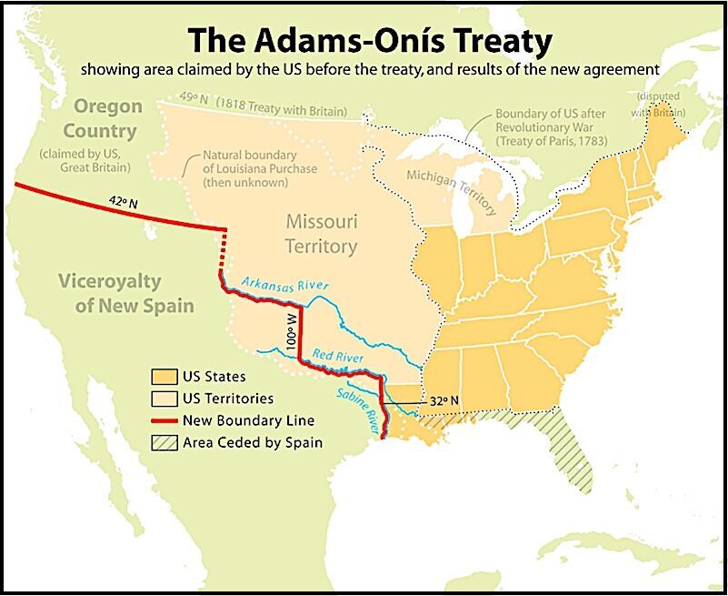Click to enlarge Adams Onis map