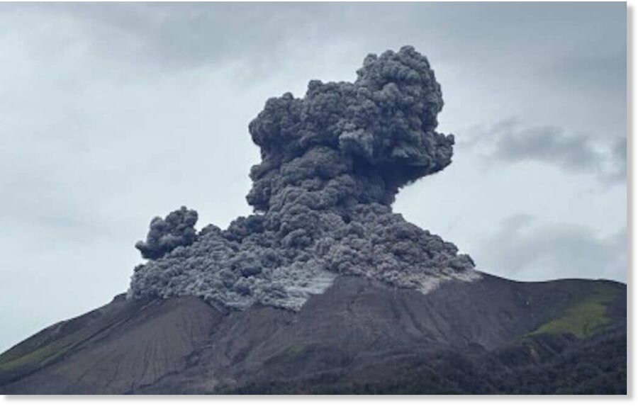 Kanlaon Volcano erupts Thursday