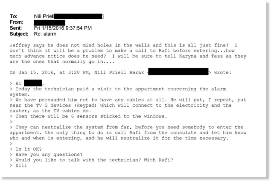 Click to enlarge epstein email nili barak