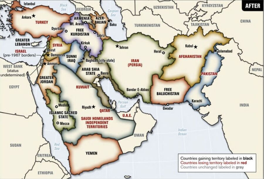 Click to enlarge Drawn by a Col. Ralph Peters in 2006