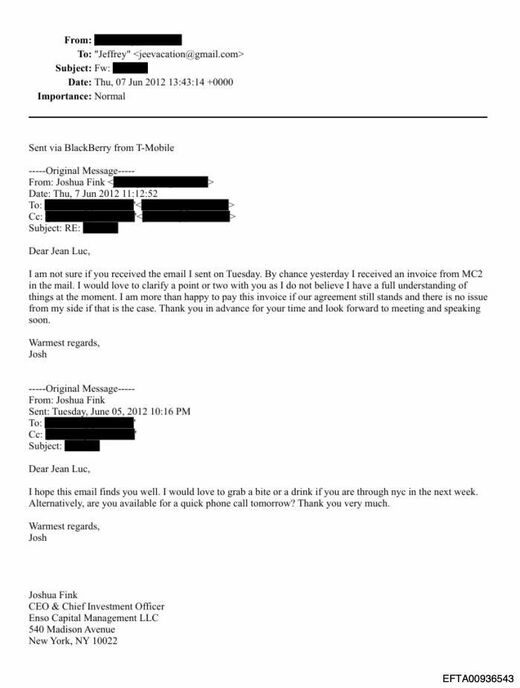 Click to enlarge Jeffrey Epstein Jean-Luc Brunel