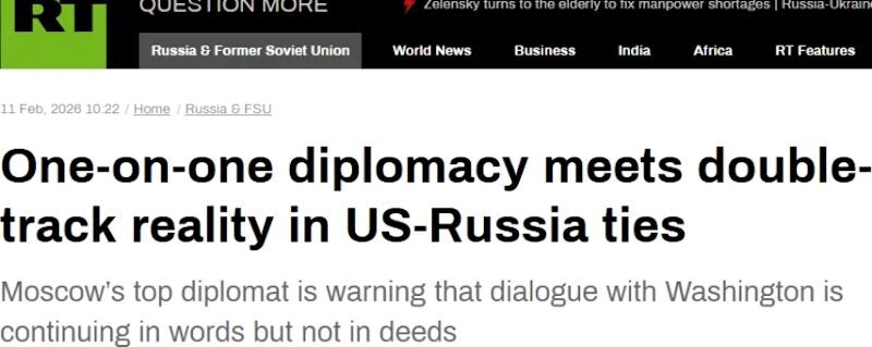 rt headline  russia diplomacy failure