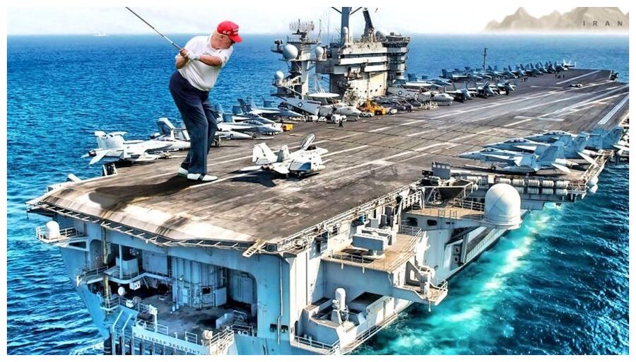Click to enlarge DJT Golfing