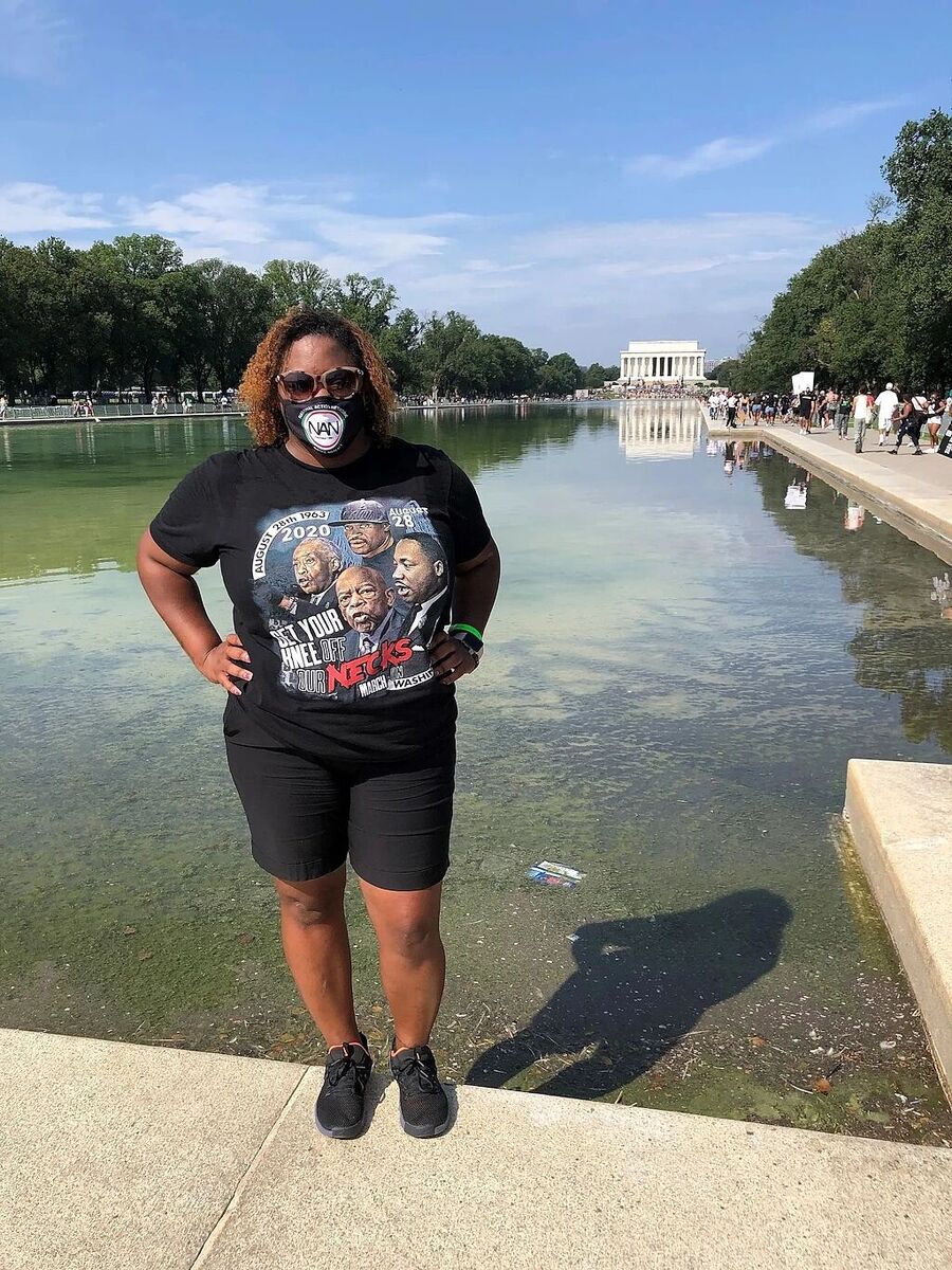 Click to enlarge MarQuetta Clayton political clothing