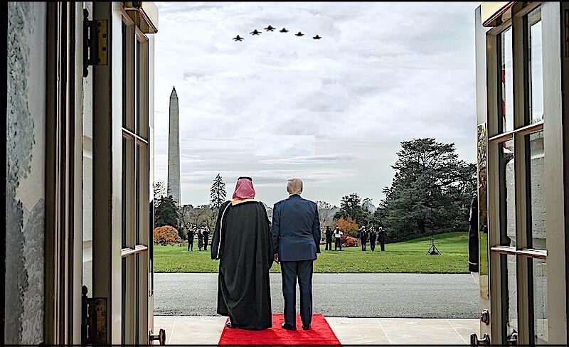 Trump and Saudi Flyover