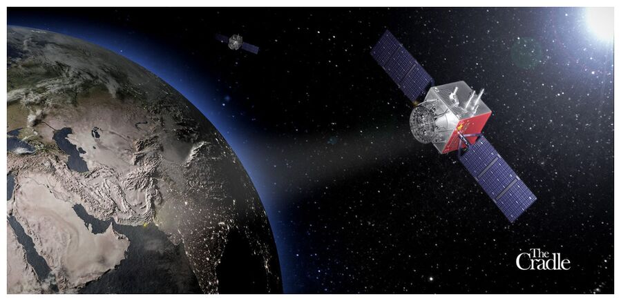 Click to enlarge Satellite Over Middle East