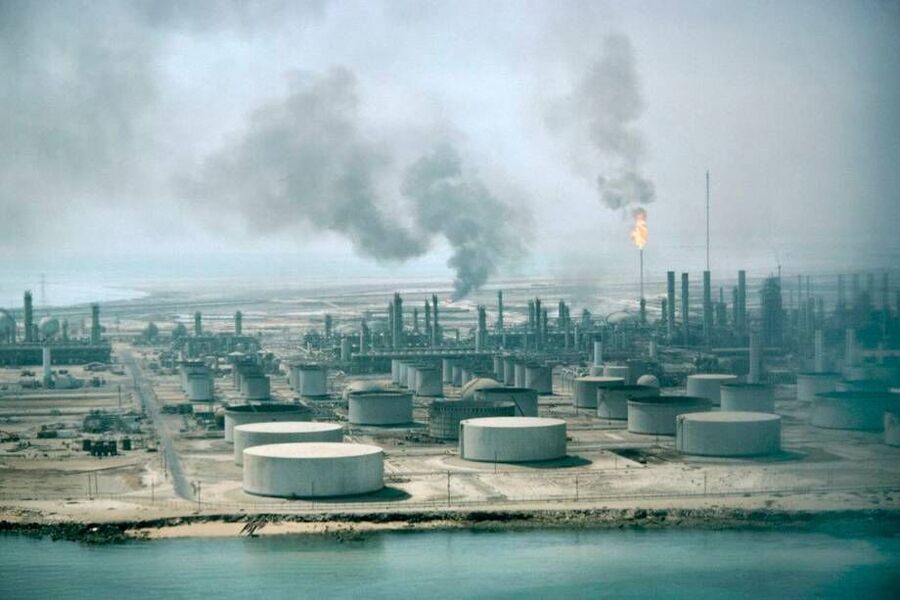 The Aramco Oil Refinery in Dahran, Saudi Arabia.